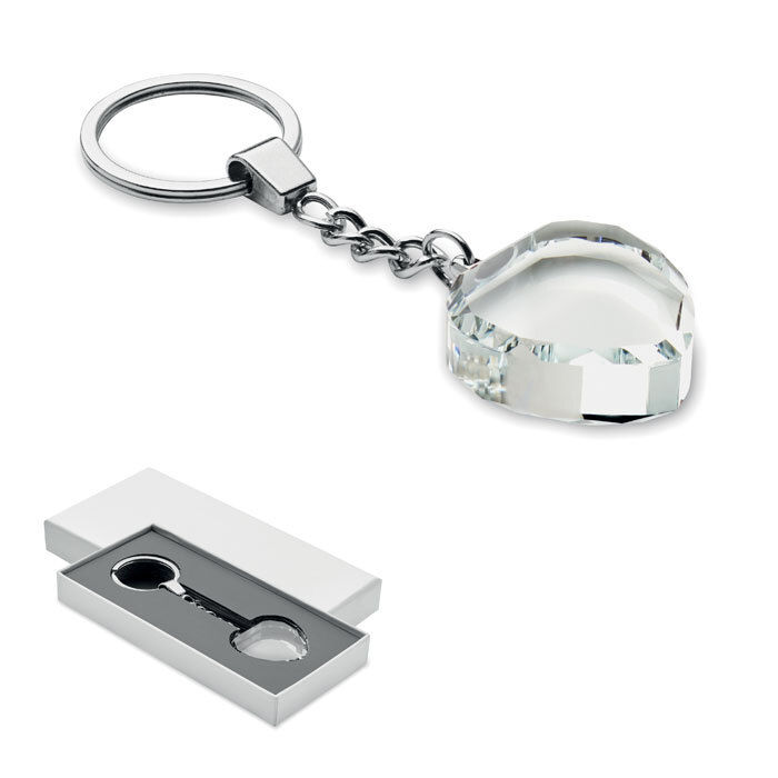 HEARTWARD. Portachiavi con cuore in vetro - MO2658