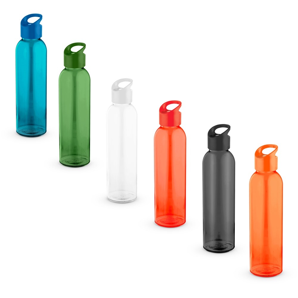 PORTIS GLASS. Borraccia in vetro con tappo in PP 500 mL - 94315