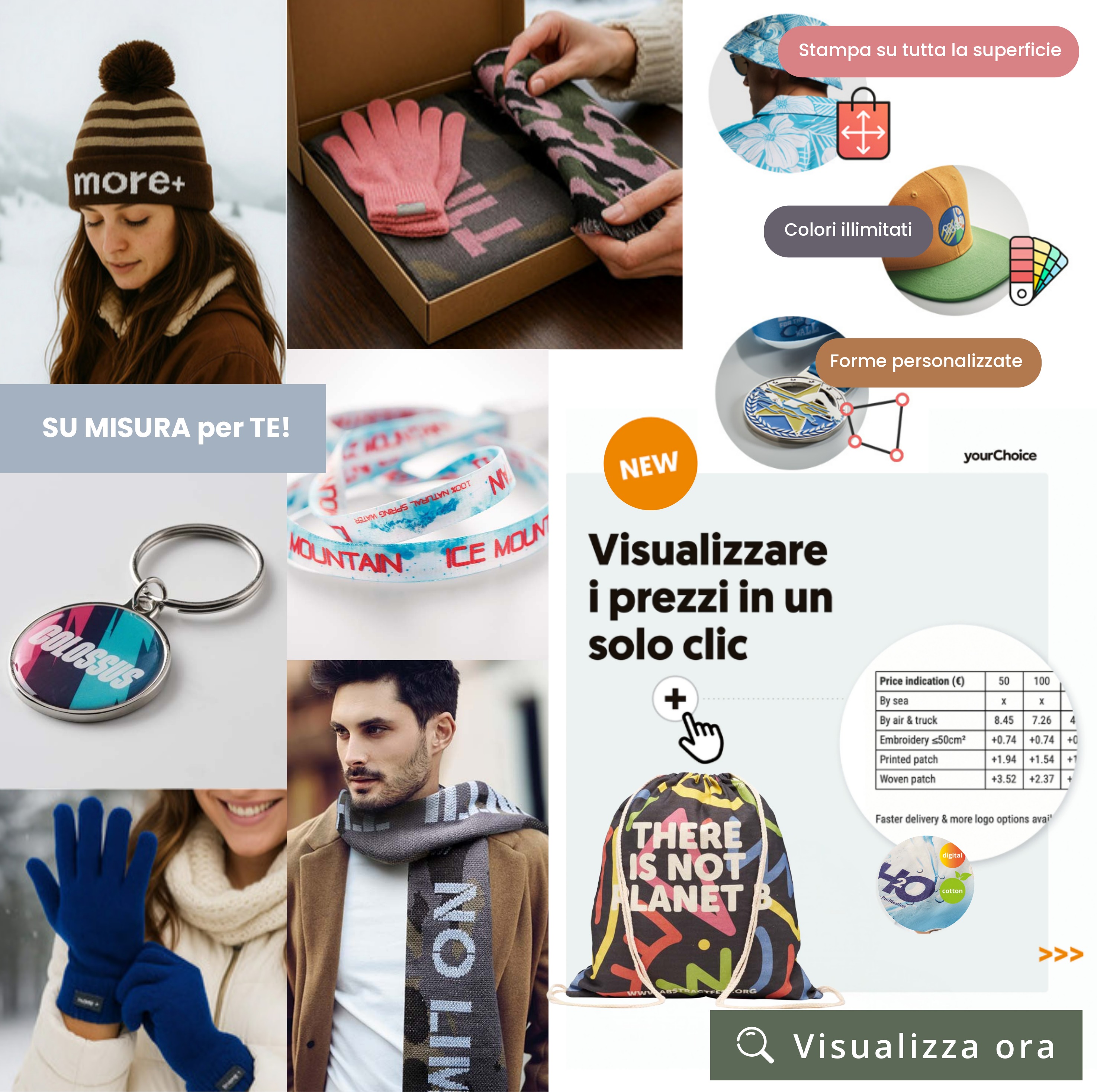 articoli su misura da personalizzare