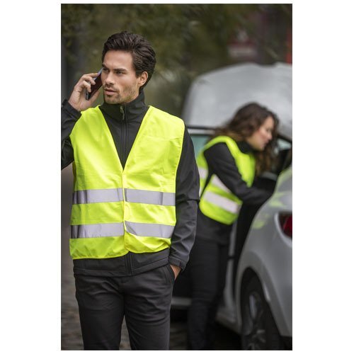 Gilet alta visibilità arancione / giallo / verde / rosa ecc per la auto