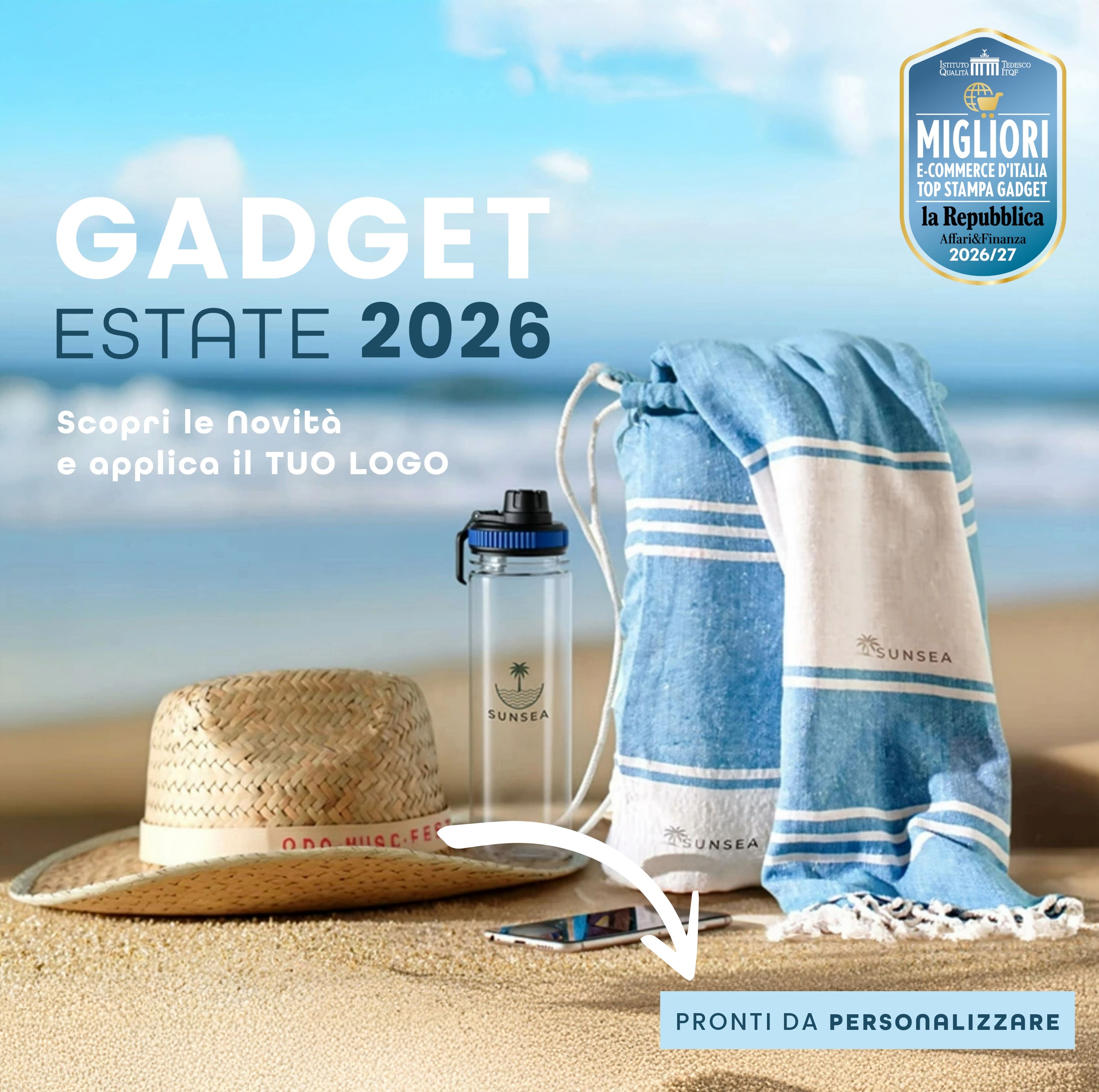 articoli per la spiaggia con il tuo logo