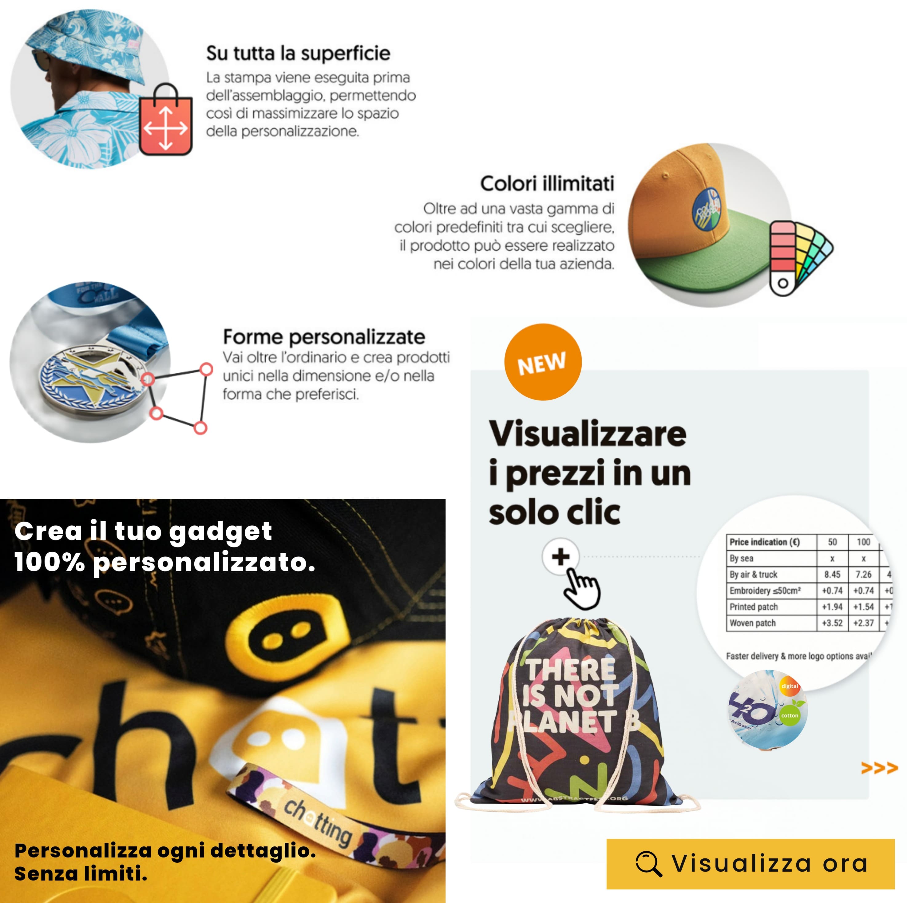 crea il tuo gadget 100% personalizzato